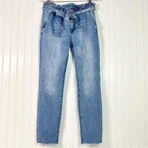 Ashley‎ Mason Paper Bag Waist Jeans Size Juniors 11